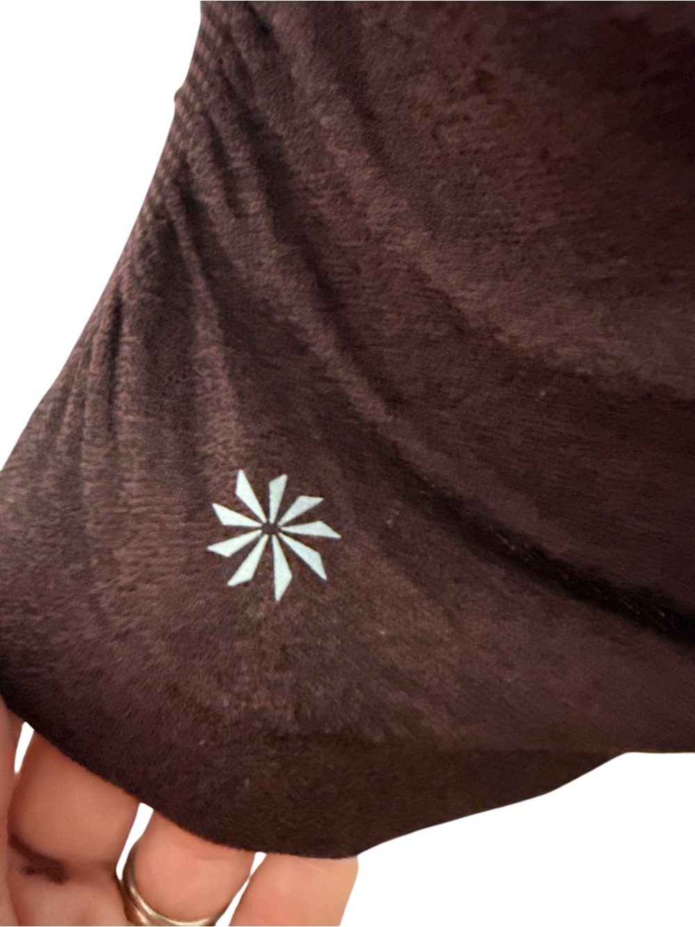 Athleta | Burgundy Short-Sleeve Seamless Crew Active Tee | Sz S - Picture 3 of 6